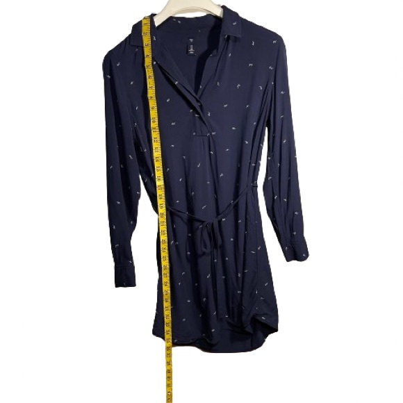 Gap Women Size Medium Summer Dress with Sun Glass Design and Draw String  Blue - Picture 5 of 12